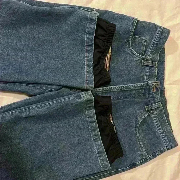 Feller jeans, 12/Long, waist 15”, inseam 30”,rise 12”,zipper down pant leg 12.5” - Picture 8 of 9